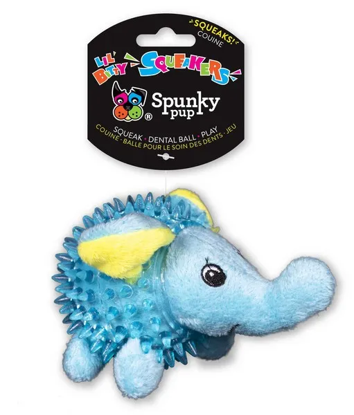 1ea Spunky Pup Lil' Bitty Squeakers Elephant - Health/First Aid